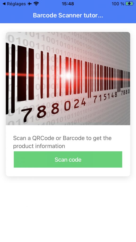 scan barcode with ionic